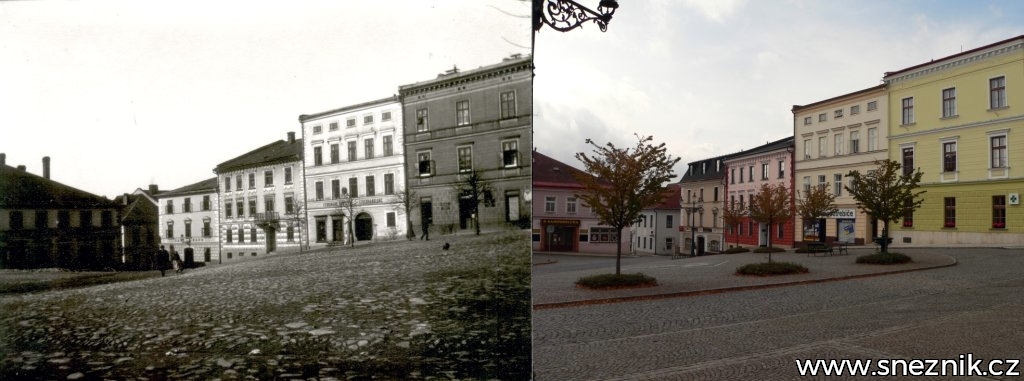  Králíky - proměny města - Velké náměstí