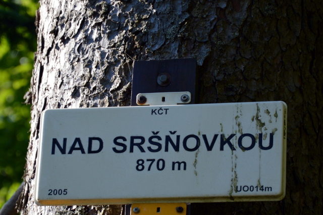 Rozcestník Nad Sršňovkou