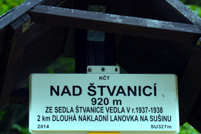 Rozcestník Nad Štvanicí