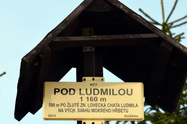 Rozcestník Pod Ludmilou