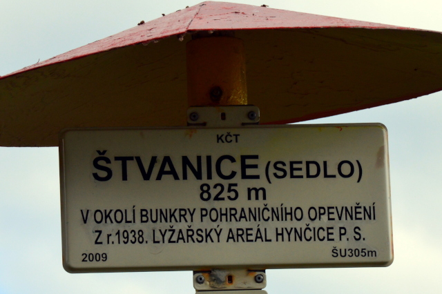 Rozcestník Štvanice (sedlo)